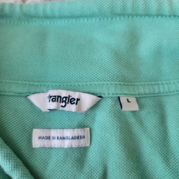 Wrangler Women's 90's Sweatshirt Neptune Green Pink Long Sleeve Size Large - Picture 8 of 8